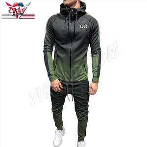 2019 venta al por mayor OEM de los hombres casuales conjunto de chándal de moda adultos gris mixto calle Jogger gimnasio chándal de desgaste - Product Image 6