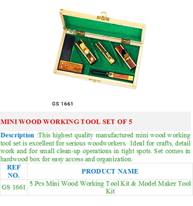 ชุดเครื่องมืองานไม้ขนาดเล็ก5 GS เครื่องมือซ่อมแซมเครื่องประดับ1661 - Product Image 2