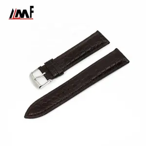 Design Semi Mat Krokodil Gentleman 22mm 24mm Uhren armband Zeitlose Uhr Leder armband für Männer