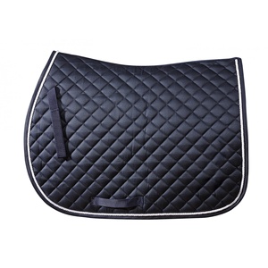 Tapis de selle anglais en tissu matelassé diamanté, tapis de selle de haute qualité provenant de fournisseurs indiens. - Product Image 1