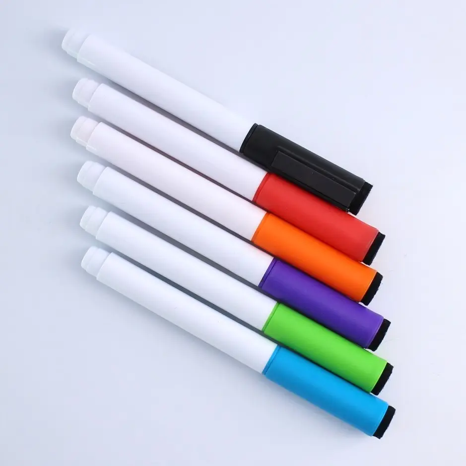 Fabrik preis einfach trocken abwisch bar Whiteboard Marker mit Magnet und Radiergummi