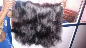Extension de cheveux bruts indiens à cuticule alignée. Trame de cheveux ondulés naturels à donneur unique Produit chaud indien Cheveux vierges Remy - Product Image 3