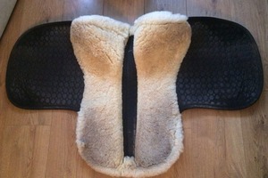 Shemax Platinum Sheepskin Lined <b>Dressage</b> Saddle Pad - Product Image 2