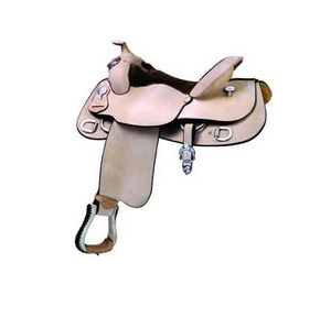 Fournisseurs de selles western en cuir véritable avec arceau en plastique, de haute qualité, durables et confortables pour la course hippique - Product Image 3