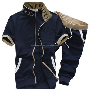 Haute Qualité Hommes À Manches Courtes Sports D'été En Gros D'été Hommes Ensembles Courts Pour Hommes T-shirt Et Shorts Ensembles Survêtement - Product Image 1