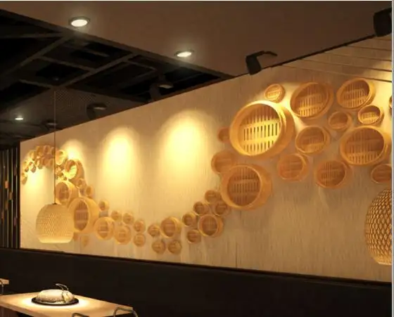 Бамбуковое украшение для стен