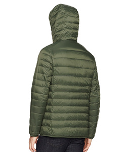 Chaqueta con capucha para hombre, chaqueta acolchada de alta calidad, ligera, resistente al agua, personalizada - Product Image 2