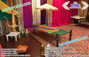 Sangeet-Decoración de escenario para eventos, conjunto de escenario de Sangeet de boda de diseño exclusivo - Product Image 2
