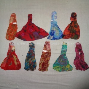 Hermosas Diademas de Seda Estampada para Mujer, Marca LAXMANS, Lavables, Tamaño 15cm, Proveedor Mayorista a Granel de la India - Product Image 4