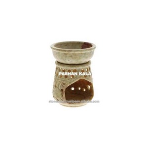 Soapstone Aroma <b>Oil</b> Burner For Home Decoration - Product Image 1