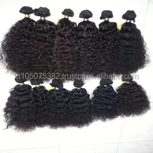 100% Top Quality Indian Hair Human Natural Hair Bulk Supply