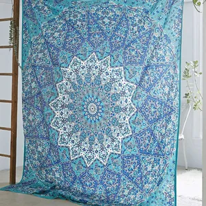 Göksel Mandala goblen hint Psychedelic yıldız duvar asılı Hippy Boho atmak Bohemian hippi duvar halıları