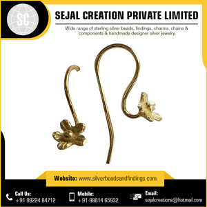 Precio al por mayor 925 plata esterlina oro lleno Earwires DE LA India al por mayor - Product Image 3