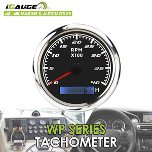 NMEA2000-reloj de arena marino negro, medidor Digital de 85mm, tacómetro, RPM - Product Image 6
