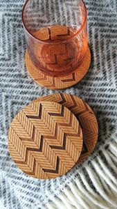 การออกแบบโบราณเลเซอร์ตัดธรรมชาติพาเลทไม้ที่กำหนดเองรถไฟเหาะไม้ชุด4 - Product Image 4