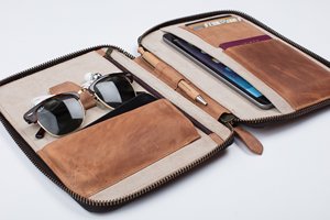 Portefeuille organisateur de voyage personnalisé, grand format, inde, vente en gros, - Product Image 6