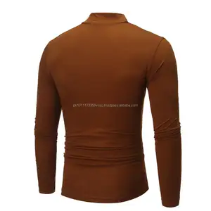 2021 in logo tùy chỉnh thêu cotton spandex jersey nhúng nhuộm t Áo sơ mi nam dài tay áo giản dị Jin Số lượng đồng bằng