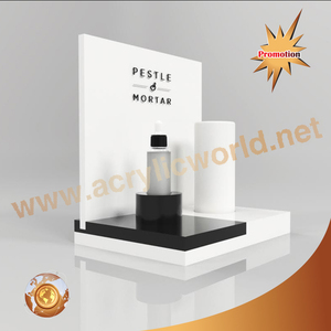 Soporte de exhibición de acrílico para cosméticos, expositor de maquillaje personalizado para salón de belleza, mac - Product Image 4