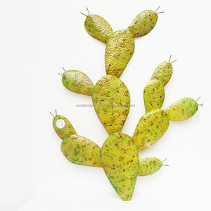 Les meilleurs articles de tenture de mur en métal d'art de mur GD-2376, article de tenture de mur d'hôtel art de mur de fer, décoration de mur de conception de cactus décoration de mur - Product Image 1