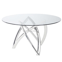 Table basse moderne en verre et table centrale de canapé - Meubles de salon, centres de table de mariage