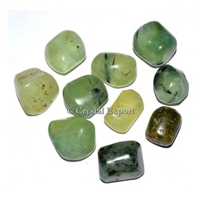 En vrac en gros Prehnite pierres dégringolées pierre semi-précieuse artisanat inde - Product Image 2