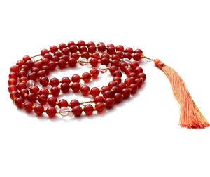 Quartz cristal Onyx rouge 108 perles de Mala de Yoga nouées Piedras Naturales pierre de cristal de guérison cadeau - Product Image 6