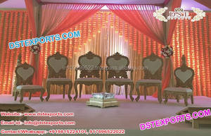 Designer Mandap <b>Chairs</b> <b>for</b> <b>Sale</b> Hindu Wedding Mandap Ceremony <b>Chairs</b> Unique Designed Mandap <b>Chair</b> - Product Image 2