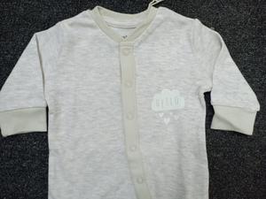 Bebé niño niña Unisex Footies 100% algodón verano manga completa Cierre de botón Bangladesh Stock lote excedentes etiquetas de marca - Product Image 2