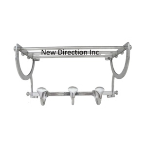 Estante de pared personalizado con acabado brillante, estante de ropa montado en la pared, estante de pared de Metal plegable decorativo, estante de pared de alta venta - Product Image 1