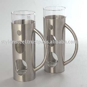 Gift <b>Set</b> Drink <b>Set</b> Stainless Steel High Quality Special Design Drinking Cup Jug Water Juice Pot Glass Coffee <b>Tea</b> <b>Set</b> - Product Image 3