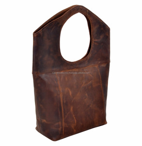 Vente en gros de sacs à main marron en cuir véritable personnalisés pour femmes sac à bandoulière de luxe décontracté mode de haute qualité en cuir véritable sacs fourre-tout - Product Image 2