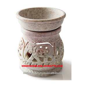 Beautiful Handmade Soapstone Aroma Oil Burner, - Product Image 1