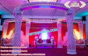 Mandap เสาสามเสาสำหรับงานแต่งงาน,Mandap แบบดั้งเดิมอินเดียสำหรับจำหน่าย - Product Image 3