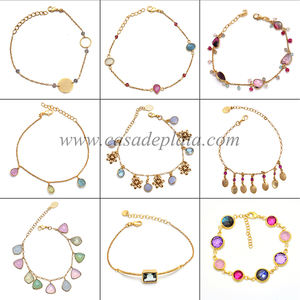 Pendientes de tuerca finos únicos de Plata de Ley 925, joyería de compromiso de aniversario de boda elegante chapada en oro liso - Product Image 5