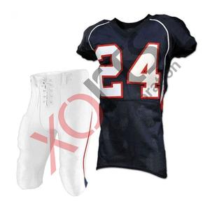 Maillots de football américain noirs avec pantalon respirant blanc Caractéristiques de la taille Plus - Product Image 6