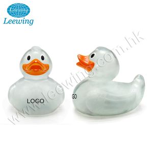 Tùy Chỉnh Nhựa PVC Đồ Chơi Tiffany Màu Xanh Rose Pattern Vinyl Cao Su Vịt - Product Image 5