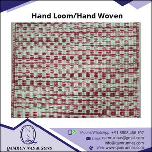 พรมปูพื้นขนแกะเนื้อเรียบดีไซน์ใหม่พร้อมแถบสีแดงพรมปักลายสำหรับห้องรับประทานอาหารหรือใช้สวดมนต์100% - Product Image 2