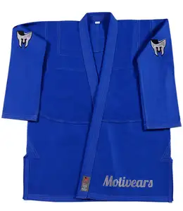 ผ้าฝ้าย 100% ผ้ามุกสานชุดฝึกอบรม BJJ เยาวชนบราซิลผู้ใหญ่ Jiu Jitsu จับ Gi BJJ กิโมโนยูโดคาราเต้ผลิตในปากีสถาน - Product Image 1