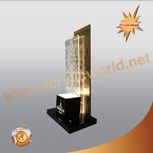 Estante acrílico para botellas de vino, expositor con luz LED, para centro comercial, promoción de ventas - Product Image 5