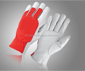 Guantes de conductor de soldadura de cuero de diseño personalizado precio al por mayor de alta calidad guantes de seguridad guantes industriales - Product Image 4