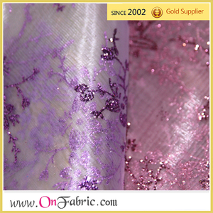 Tejido metálico con diseño de organdí de cristal polivinílico de 58/60" - Product Image 3