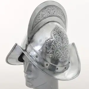 Spanish Morion Helmet - Medieval Conquistador Costume Armor Available in cheap price from India