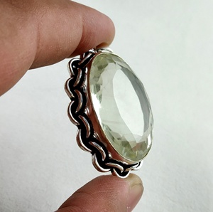 Pierre précieuse en Quartz de citron naturel plaqué argent, forme ovale, pendentif en argent Sterling 925, bijoux pour femmes, cadeau mignon, vente en gros - Product Image 2