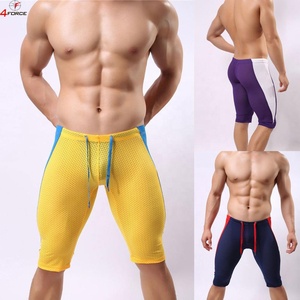 Short de compression pour hommes en nylon taille haute personnalisé serré Gym Sports Shorts de course en gros de nouveaux shorts de yoga - Product Image 2