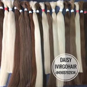 Extensiones de Cabello Remy Virgen 100% Ruso de Lujo, Sin Enredos, Cabello Sedoso, el Mejor Proveedor, Cabello Humano Color Ceniza - Product Image 3