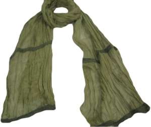 Venta al por mayor elegante plisado estilo arrugado Tasse patrón aplastado bufanda lujosa 100% algodón personalizado impreso suave adulto verano - Product Image 2