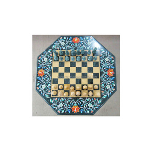 Mesa de Ajedrez de mármol negro, diseño exclusivo - Product Image 1