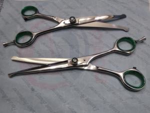 Ciseaux de toilettage pour animaux de compagnie, finition miroir argentée, ciseaux de coupe de cheveux pour animaux de compagnie, ciseaux pour chiens et chats - Product Image 3