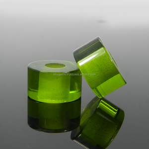 Cuentas de neumáticos lisos de 14x8x5mm, perlas sintéticas de peridoto hydro, GEMA de agujero grande, cuentas europeas para pulsera, IG0111 - Product Image 1