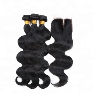 100% extensions de cheveux humains vierges 8A indien droit 4x4 Remy dentelle fermeture 4x4 taille - Product Image 1